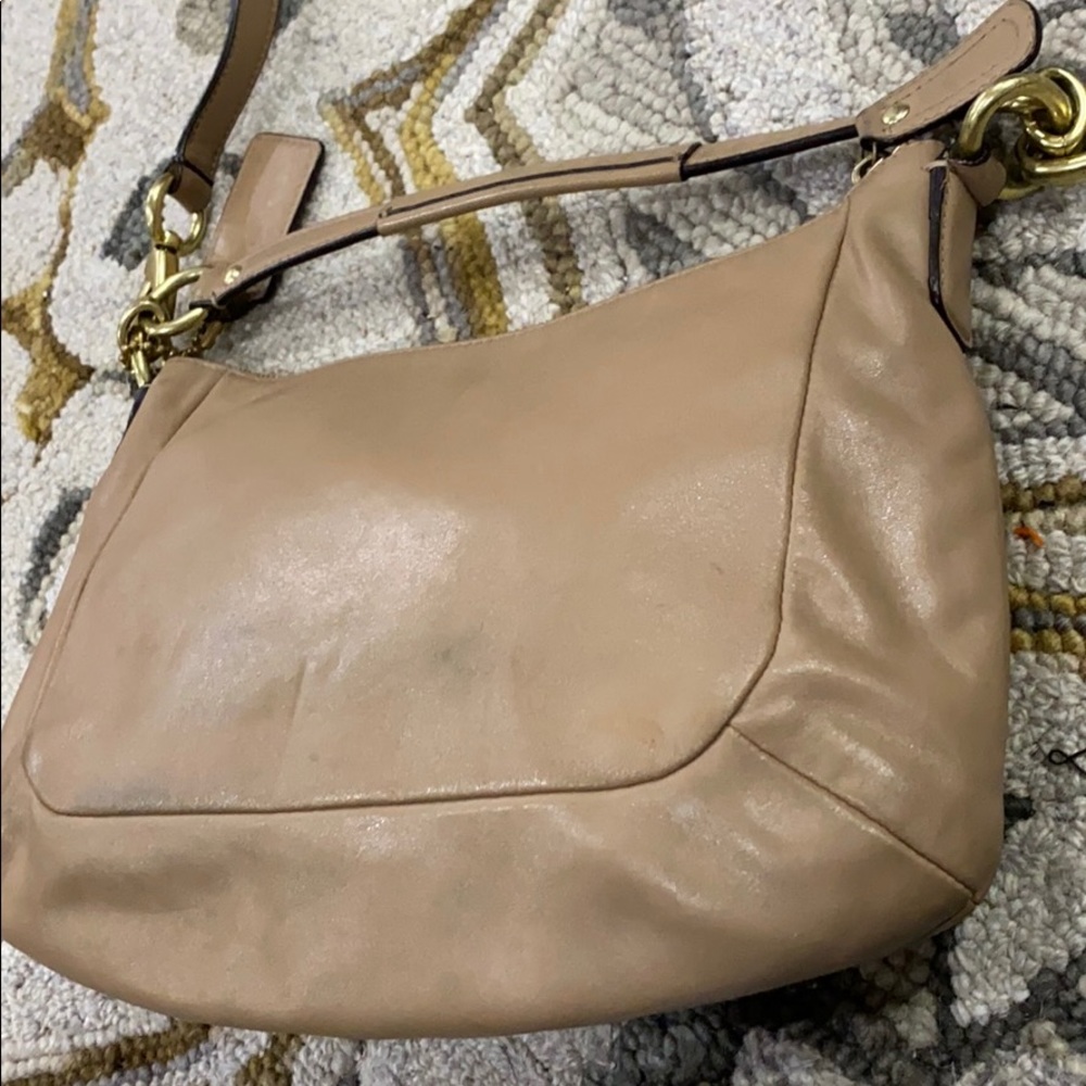 💕 Coach Kirsten tan med leather shoulder bag 💕 - Picture 7 of 16